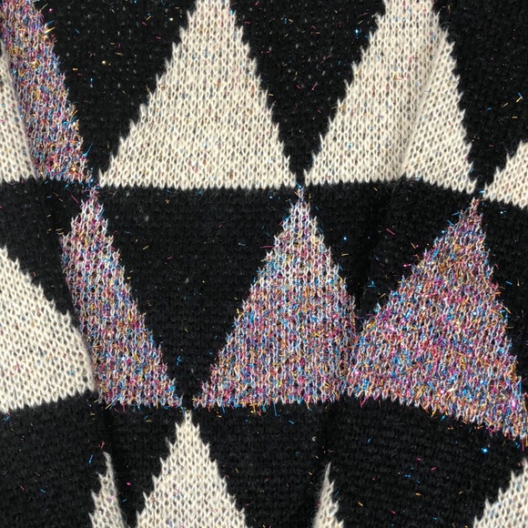 Women's Metallic Glitter Crew Neck Sweater Sz S, M - Picture 5 of 10